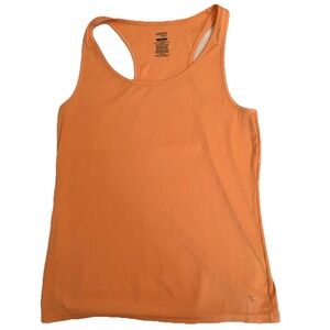 Womens Danskin Now Fitted Racerback Tank Top Neon Orange Size‎ XL